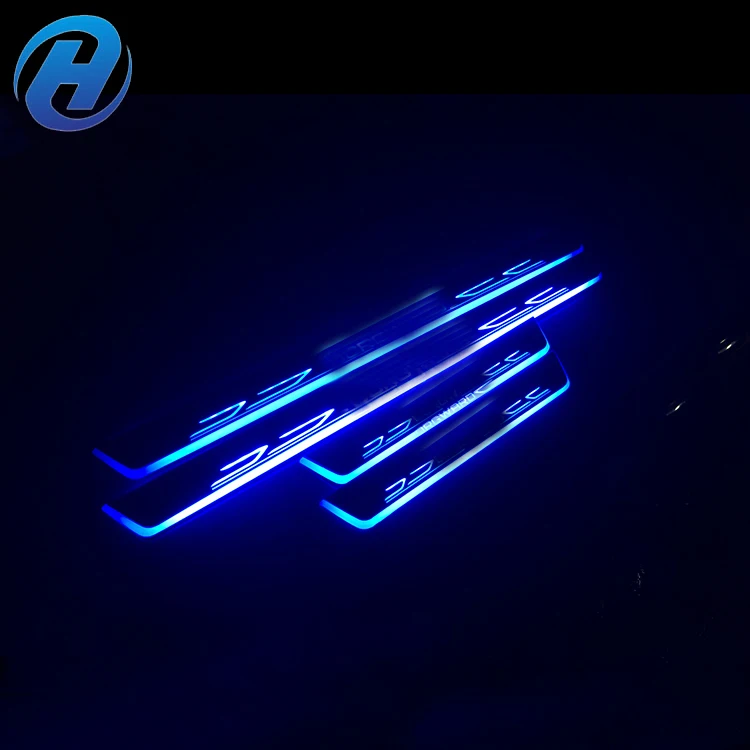 Profession Led Car Door Sill Scuff Plate Light,Door Sill Plate With Led