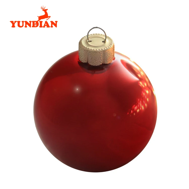 plain red christmas ornaments