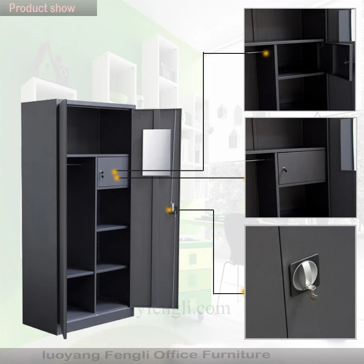 ventas calientes ropa de acero armario de Metal armario diseña para el