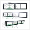Aluminium french casement window 96 x 80 sliding glass door 3 tracks