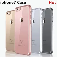 2016 Cheapest phone case for iphone 7/ Ultra Thin Clear Crystal Transparent TPU Case Cover For iPhone 7 case