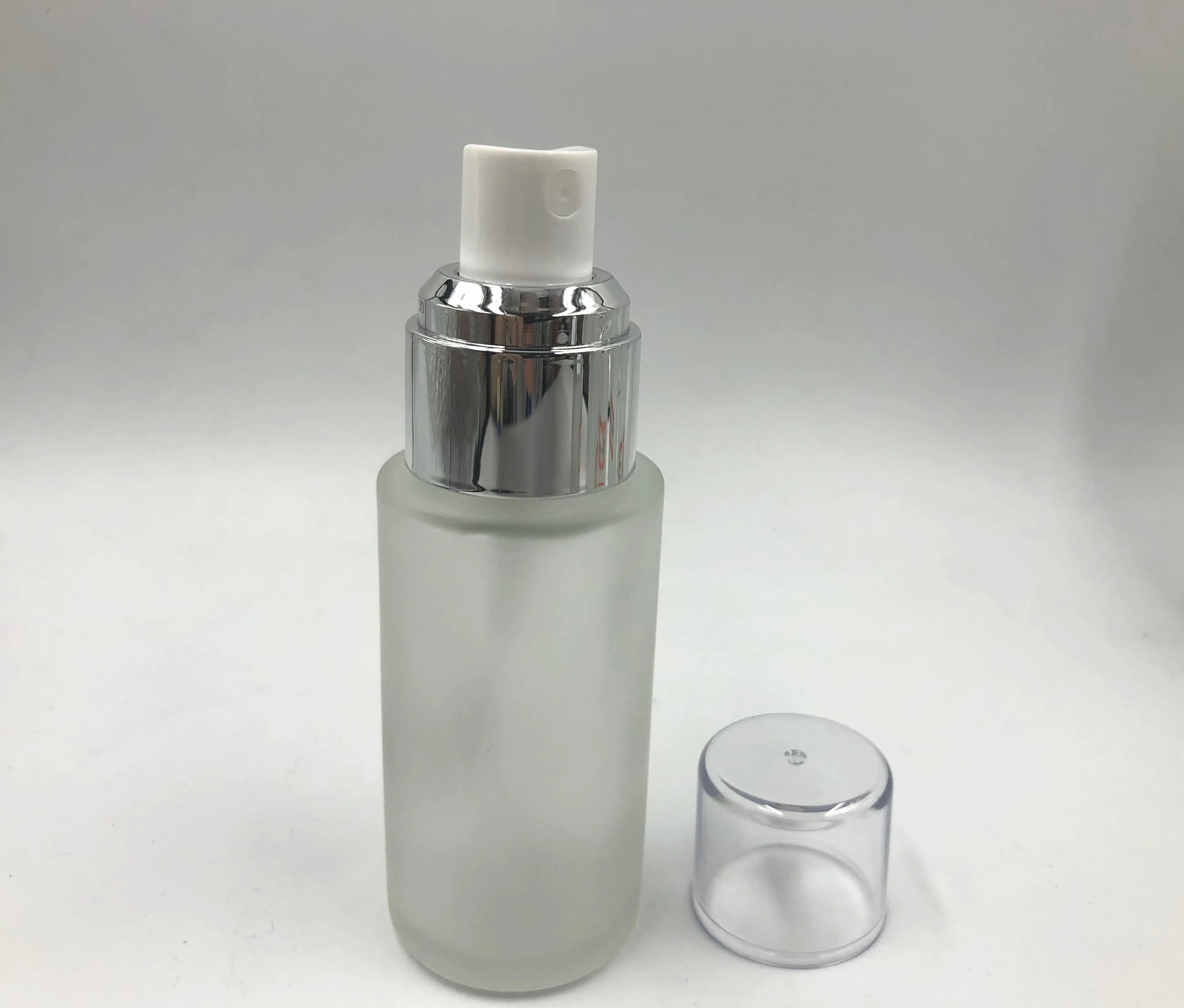 20 30 40 60 80 100 120 Ml Empty Frost Glass Lotion Bottle With Pump And ...