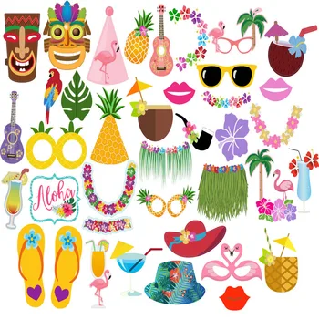 Hawaiian Luau Tropical Party Decorations Supply Photo Booth For