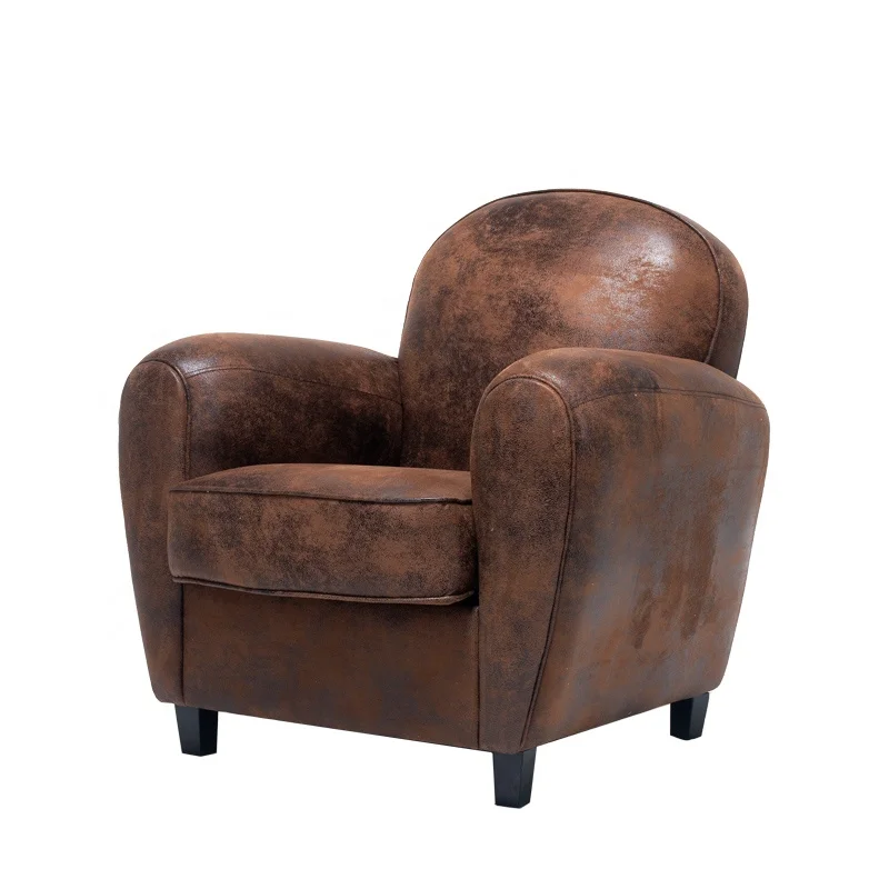Amazon Hot Sale Fauteuil Vintage Microfiber Faux Leather Marron Fabric Upholstered Armchair Club Chair For Living Room Buy Club Chair Armchair Fabric Chair Accent Chair For Bedroom Furniture Sessel Sillon Fauteuil Velvet Clubsessel Retro,Industrial Chic Industrial Style Decor Ideas