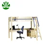 Custom made personalized Wooden Loft Bunk Bed With Desk For Kids