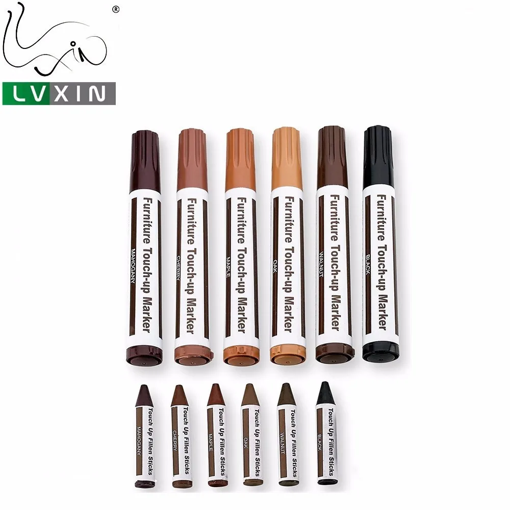 2021 Hot 12 Pc Wood Markers And Wax Sticks Touch Up Paint Pen Buy