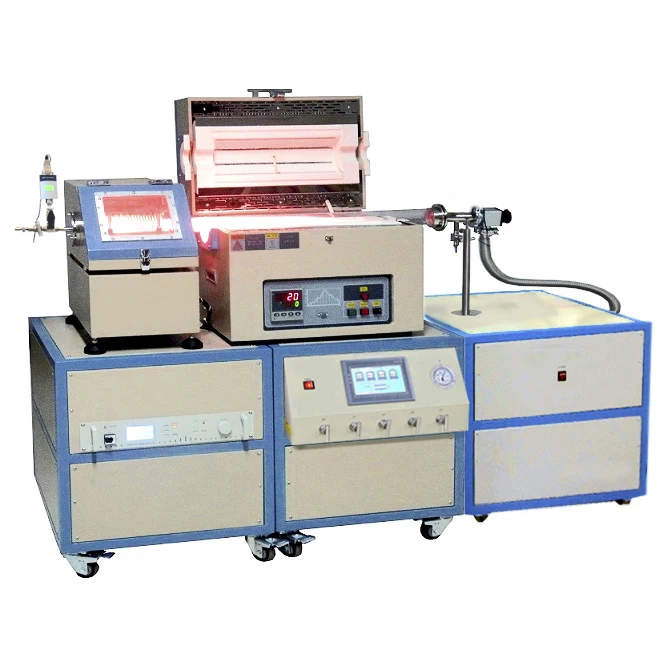 1200 Degree Electrical Plasma Enhanced Chemical Vapor Deposition PECVD Vacuum Tube Furnace With Proton Mixing Control System