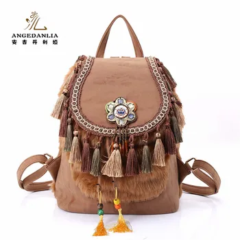 leather backpack small