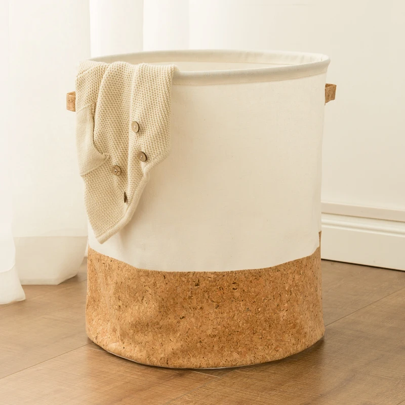 Special Recycled Wood-Like Laundry Basket Waterproof Dirty Clothes Basket