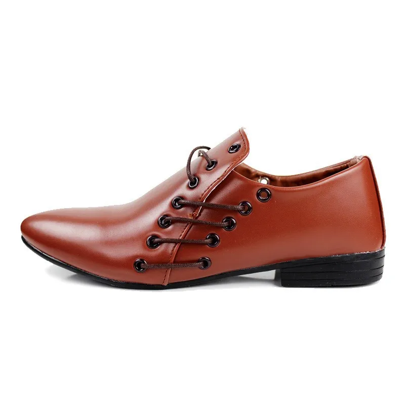 2015 Fashion business slip-on dress leather shoes for men