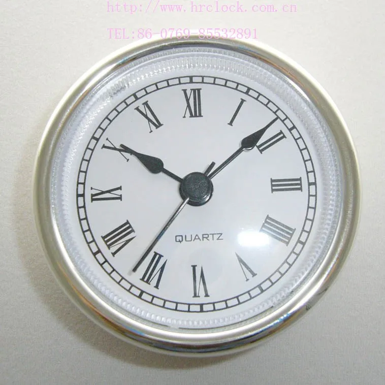 Quartz Clock Fit Ups Inserts With Low Price White Clock Dial,Roman