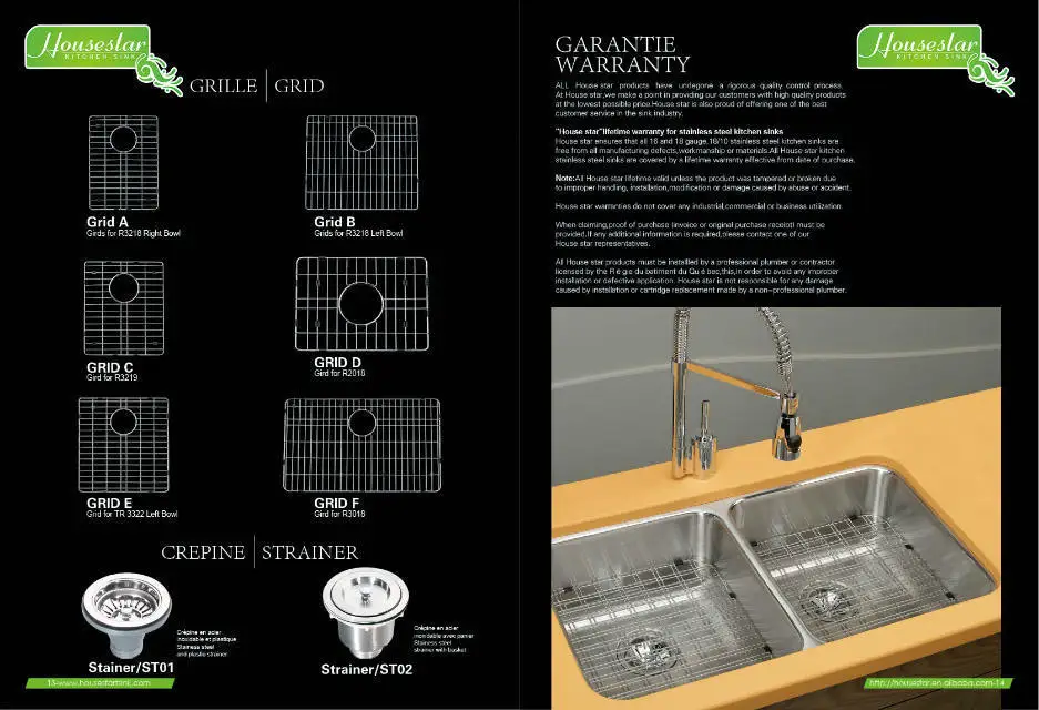 Professionelle Benutzerdefinierte Edelstahl Spülbecken Von