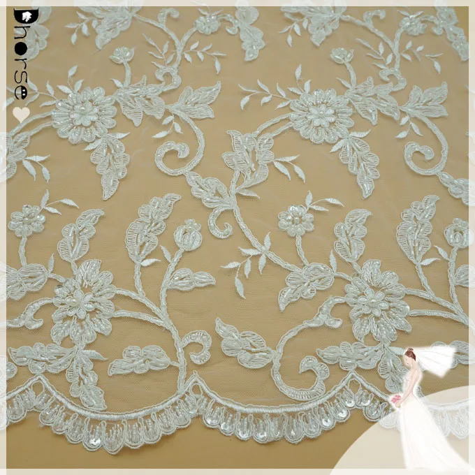 cream lace fabric