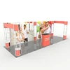 Easy Set Up Tensioh Fabric Background Display Stand 3x3m Aluminium Profile Exhibition Booth
