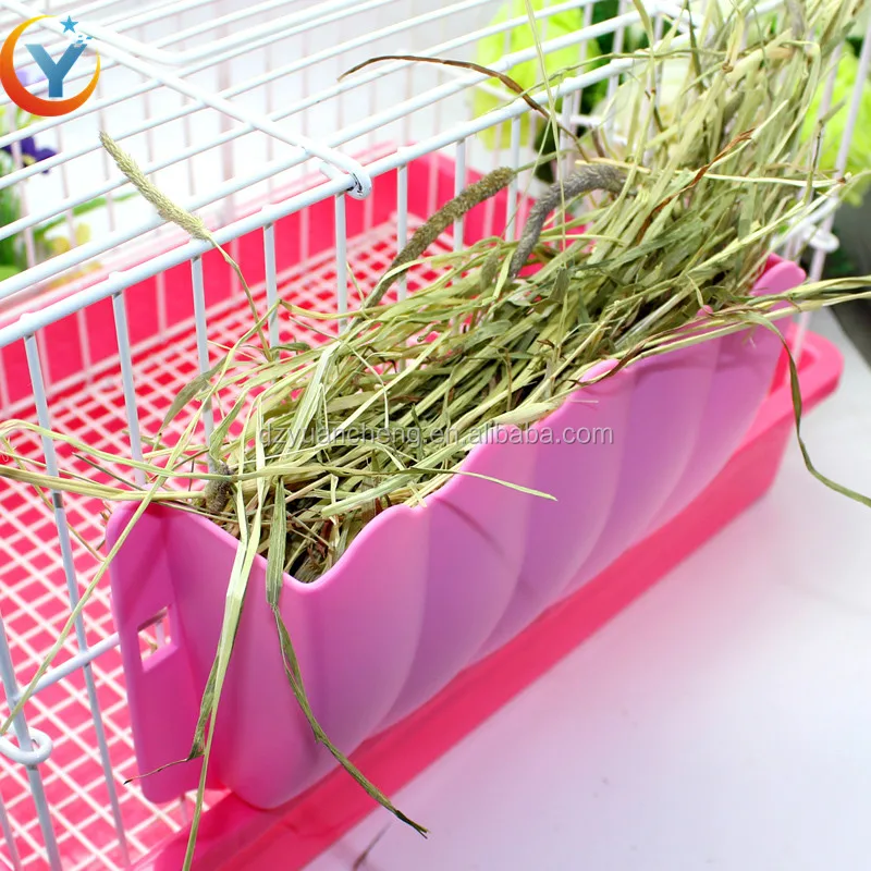 2018 New Hay Feeder For Rabbits Plastic Feeder For Small Animal Easy