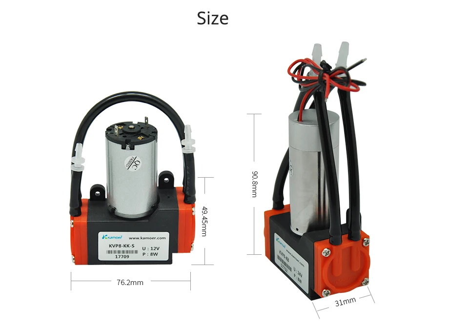 Kamoer KVP8 Series 12V DC Mini Air Pump From Vacuum Pump China Supplier Prices Brushless Motor  Connection In Series