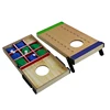 2 in 1 Bean Bag Toss Game and Tic Tac Toe Game set with sand bags Outdoor Games for Family