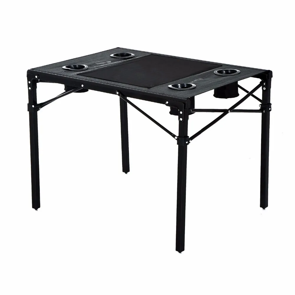 Lightweight Camping Folding Picnic Tables With Cup Holders - Buy Small ...