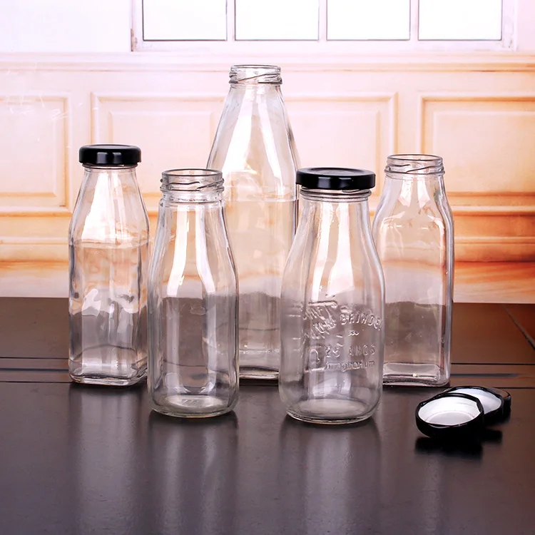 250ml french square beverage glass bottle wholesale