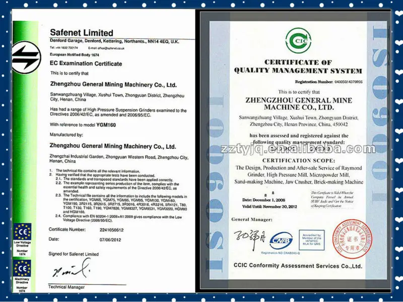 ISO,CE Certificate