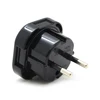 Universal UK to EU AC Power Plug Home Travel Converter Adapter Adaptor