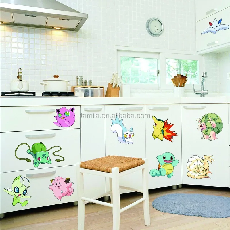 新しいスタイルのキッズルーム装飾漫画ポケットモンスターゴーウォールステッカーピカチュウポケモンステッカー Buy 子供 3d壁のステッカー リムーバブルウォールステッカー 大型装飾壁ステッカー Product On Alibaba Com
