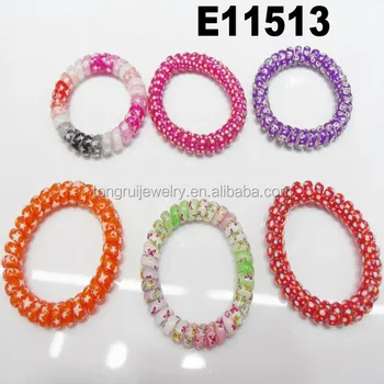 Plastic Spiral Telephone Cord Hair Accessories Wire Plastic Spiral Telephone Cord Hair Accessories Wire Band Line Tie