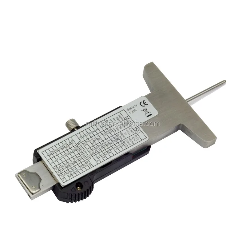 High Quality Stainless Steel 030mm Digital Tire Thread Depth Gauge