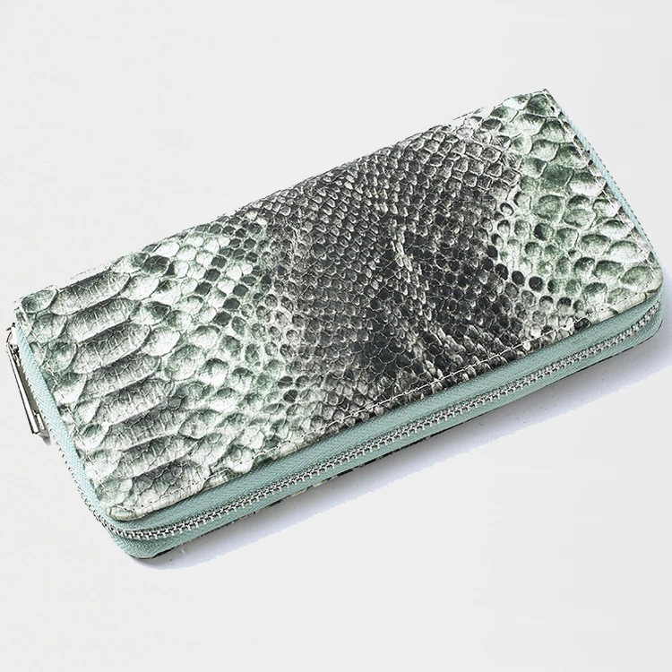 Женский кошелек клатч на молнии из искусственной кожи змеиной кожи с принтом питона Continental Slim Wallet