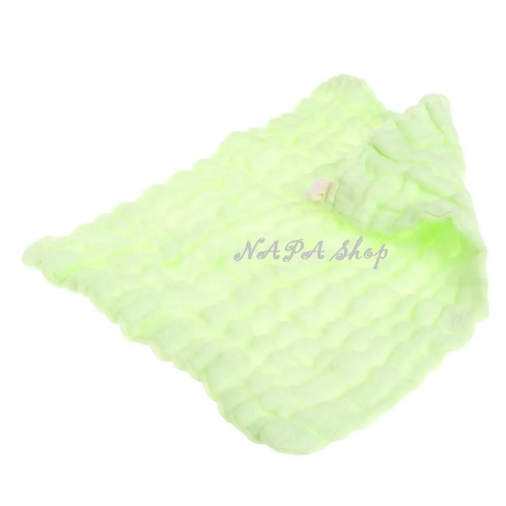 NAPA Shop Green Soft Cotton Baby Handkerchief Infant KidsTowel Newborn Baby Washcloth Baby Child Feeding Wipe Cloth