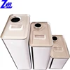 all kinds of cans for adhesive Rectangular Metal Tin Can With Plastic Spout Cap chemical cans