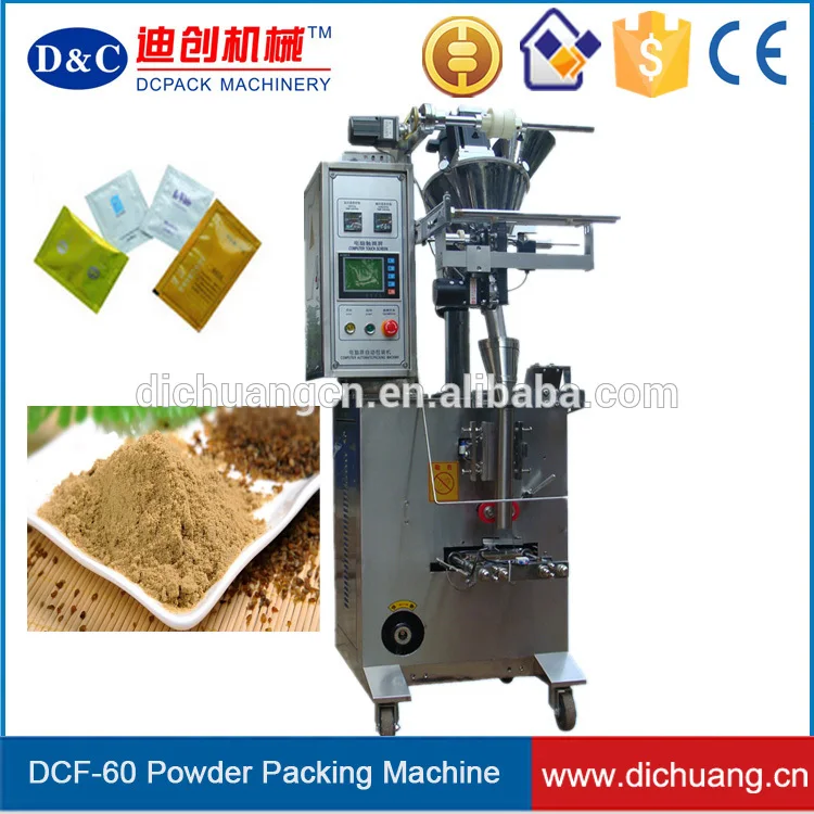 automatic sugar powder food candy small sachet pouch plastic bags manual powder packaging filling machine