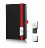 notebook with elastic, lanybook notebook with usb closure