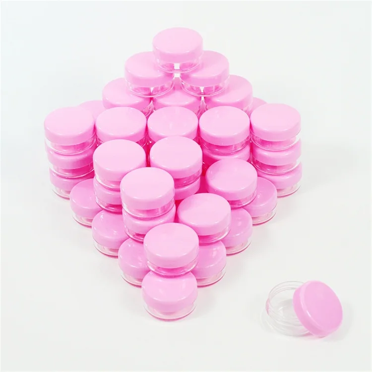 

jars,100 Pieces, Clear/pink/black