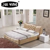 Hot-selling pressure-bearing flexible user-friendly design versatile Leather bed that helps improve sleep comfort