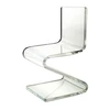 User-friendly Clear Pattern Cheap Acrylic Wedding Chair with One Metal Holder