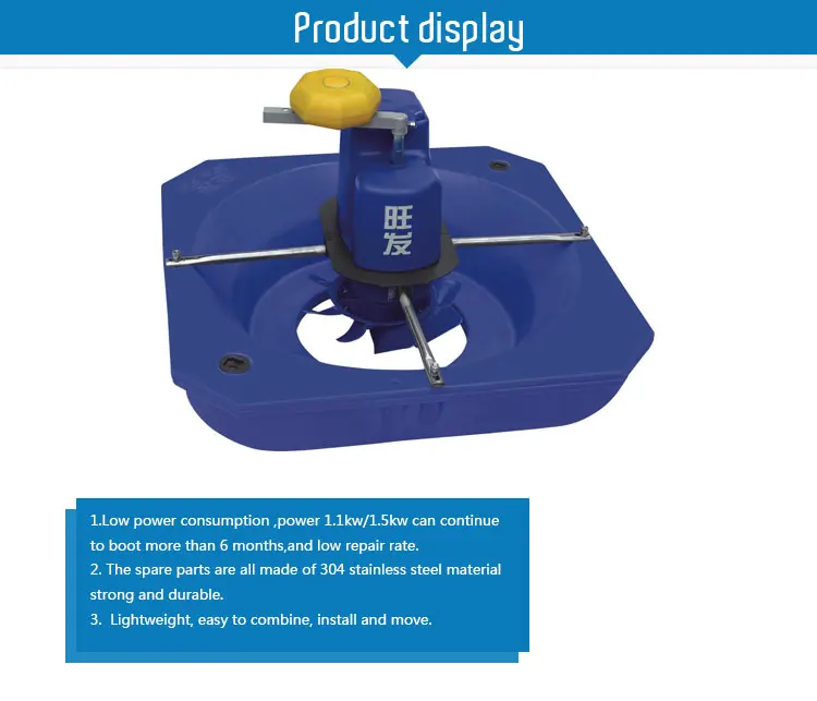 1.1KW Fish Pond Floating Surface Aerator for Aquaculture