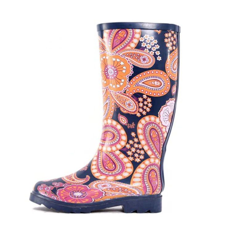 floral rain boots womens