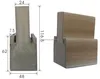 High density and high nail holding solid wpc pvc vinyl door mull post