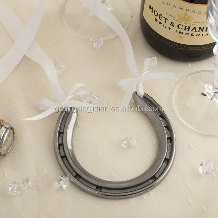 Luck Gold Horseshoe Pendants Of Wedding Decorations Keychain Of