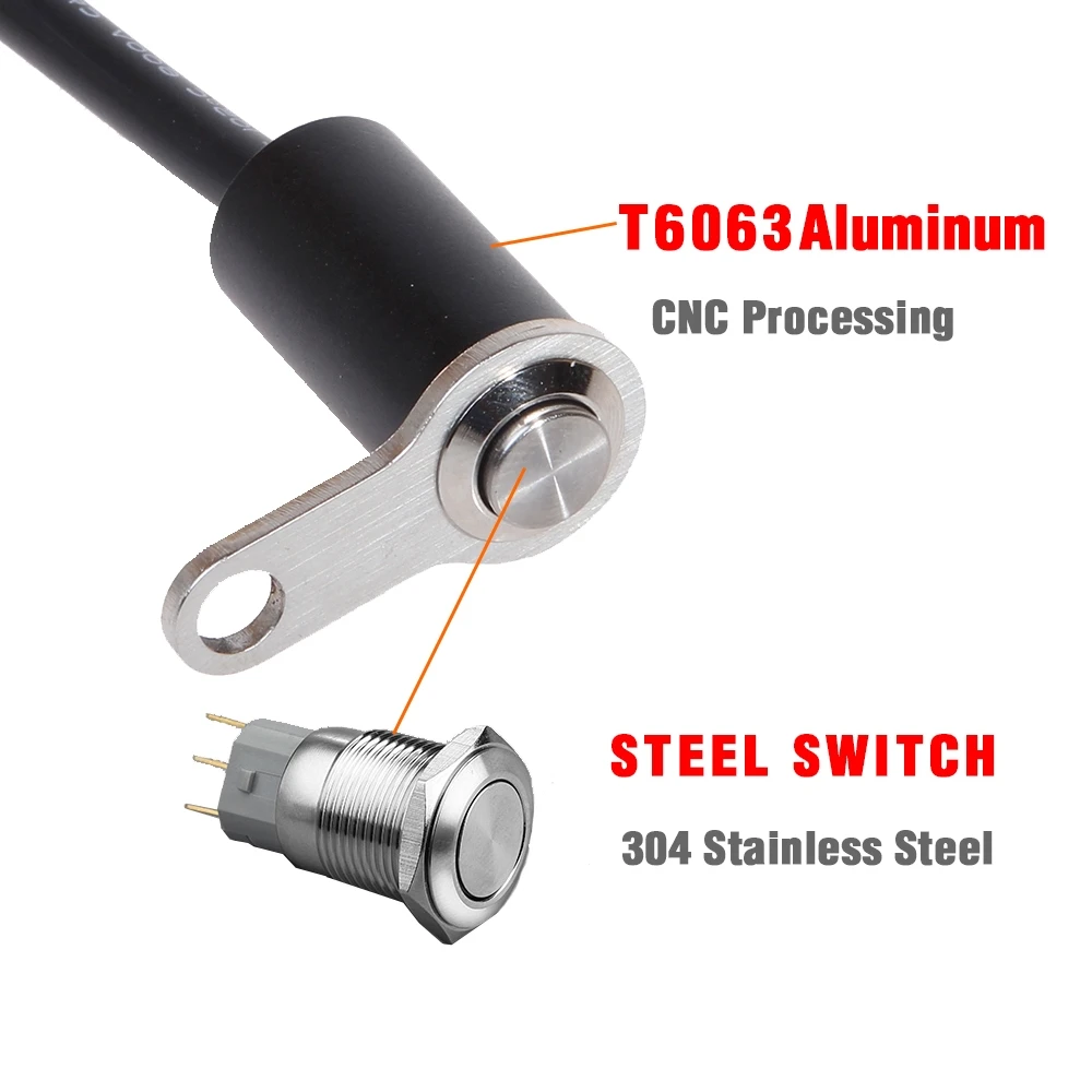 Momentary Led Light Horn Switches Motorcycle Waterproof Start Kill Brake Switch Handlebar