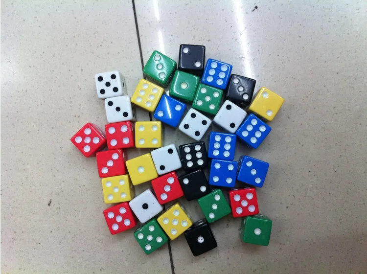 0.75 in casino quality acrylic dice