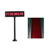 Free SDK high quality P7.62 Parking space LED display with dark-red acrylic panel for Parking system management application