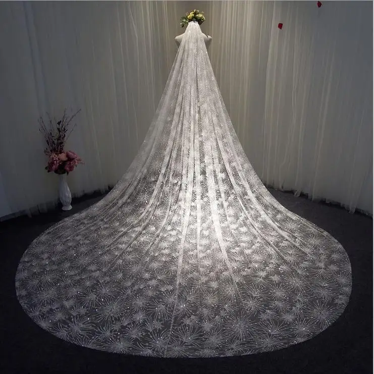 sparkly wedding veils