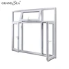 aluminium profile botton casement and top hung design windows for house