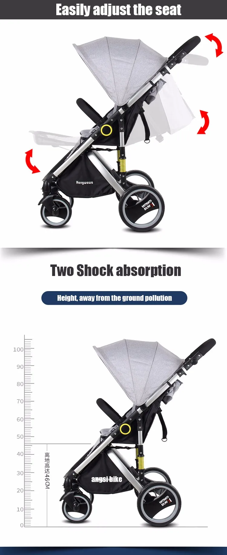 2018 The Best Selling Baby Stroller With Light Weight Easy Folding Aluminum Baby Stroller Buy