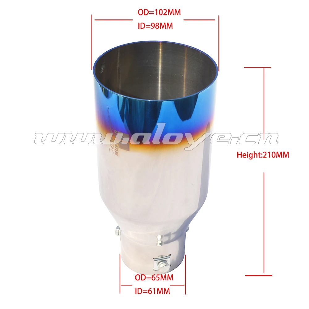 Universal Jdm Car Steel Exhaust Muffler Tip Buy Exhaust Tip,Muffler