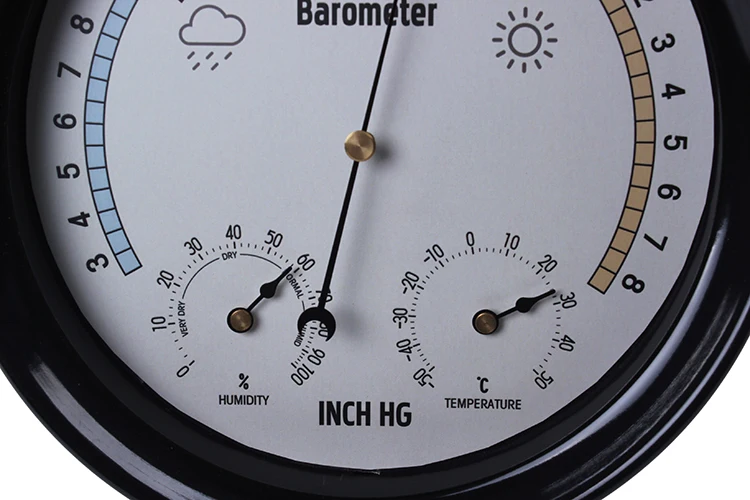 indoor thermometer barometer hygrometer analog