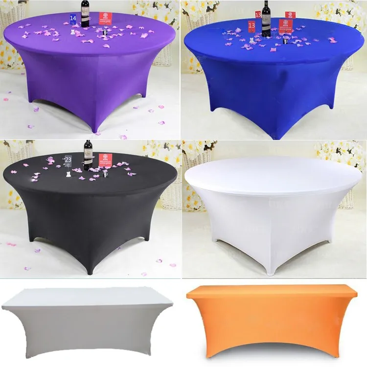 Bulk 10 Pack Case Stetch Spandex Table Coves (Black, 18x72