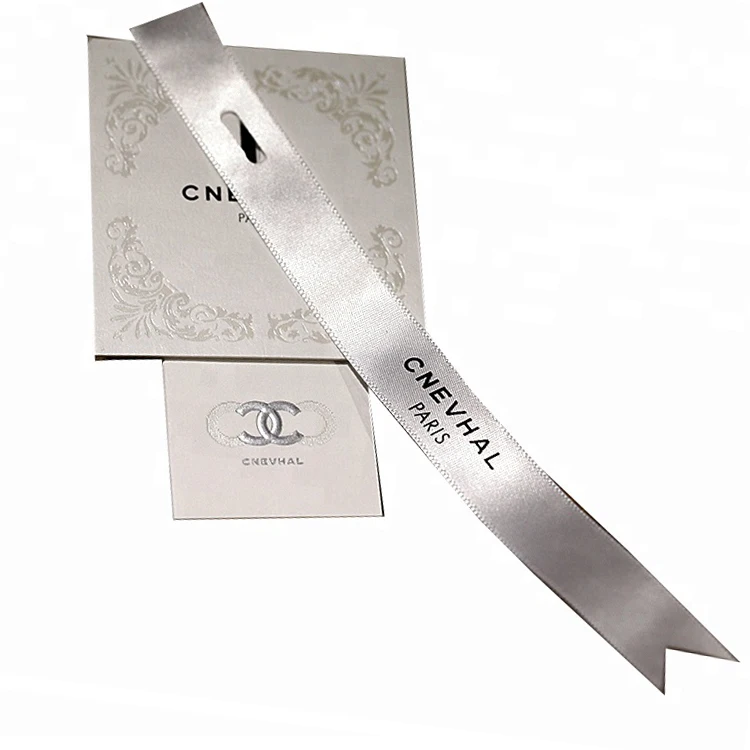 Custom Printed Ribbon Women Clothing Hang Tag With Quality Assurance